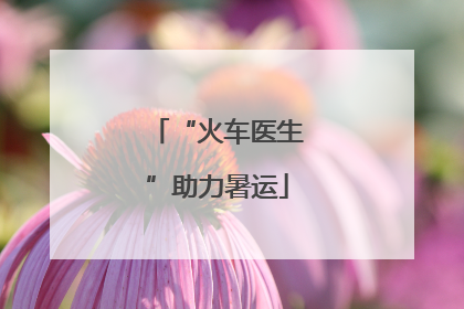 “火车医生”助力暑运