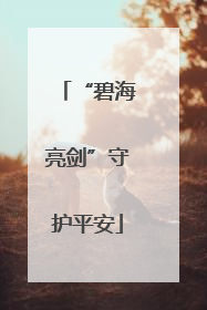 “碧海亮剑”守护平安
