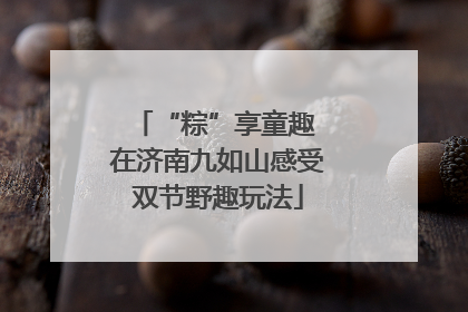 “粽”享童趣 在济南九如山感受双节野趣玩法