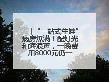 “一站式生娃”病房爆满！配灯光和海浪声，一晚费用8000元仍一床难求