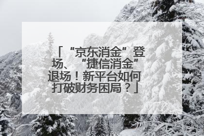“京东消金”登场、“捷信消金”退场！新平台如何打破财务困局？