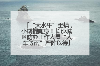 “大水牛”坐镇，小撬棍随身！长沙城区防办工作人员“人车等雨”严阵以待