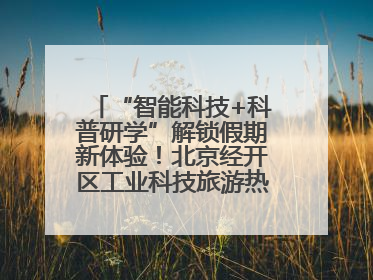 “智能科技+科普研学”解锁假期新体验！北京经开区工业科技旅游热度攀升