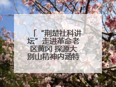 “荆楚社科讲坛”走进革命老区黄冈 探源大别山精神内涵特质与时代价值