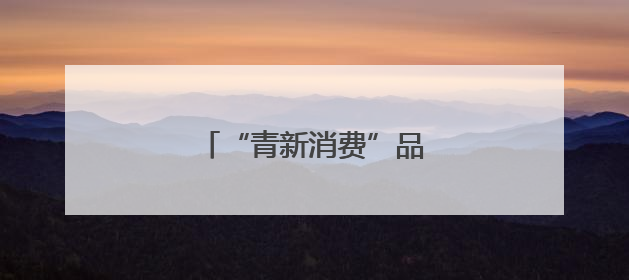 “青新消费”品牌创建活动启动
