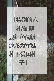 特别的六一礼物 随县红色阅读沙龙为军娃种下爱国种子