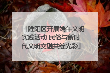 睢阳区开展端午文明实践活动 民俗与新时代文明交融共绽光彩
