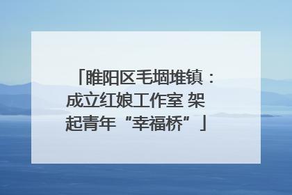 睢阳区毛堌堆镇：成立红娘工作室 架起青年“幸福桥”