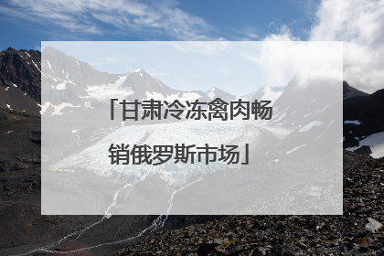 甘肃冷冻禽肉畅销俄罗斯市场