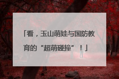看，玉山萌娃与国防教育的“超萌碰撞”！