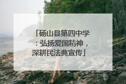 砀山县第四中学：弘扬爱国精神，深耕民法典宣传