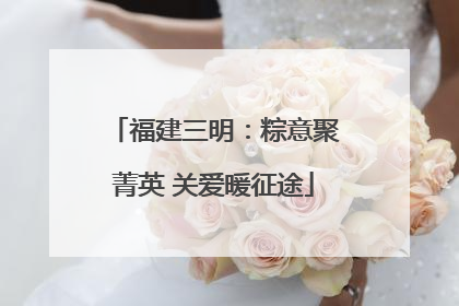 福建三明：粽意聚菁英 关爱暖征途