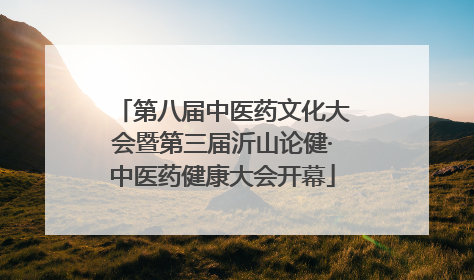 第八届中医药文化大会暨第三届沂山论健·中医药健康大会开幕
