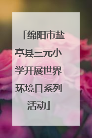 绵阳市盐亭县三元小学开展世界环境日系列活动
