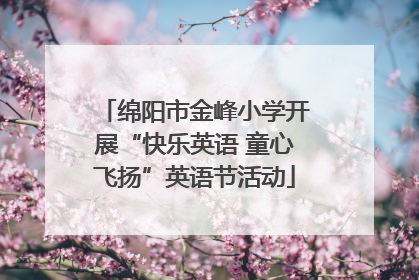 绵阳市金峰小学开展“快乐英语 童心飞扬”英语节活动