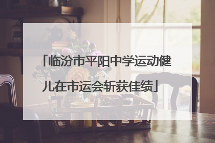 临汾市平阳中学运动健儿在市运会斩获佳绩