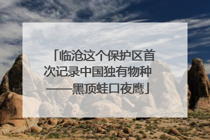 临沧这个保护区首次记录中国独有物种——黑顶蛙口夜鹰