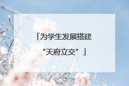 为学生发展搭建“天府立交”