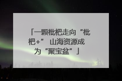 一颗枇杷走向“枇杷+” 山海资源成为“聚宝盆”