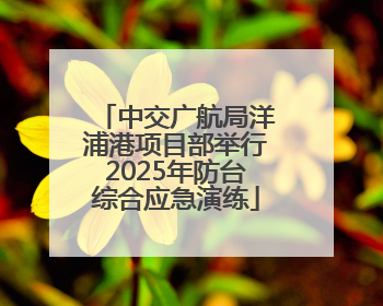 中交广航局洋浦港项目部举行2025年防台综合应急演练