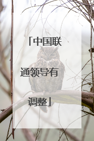 中国联通领导有调整