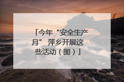 今年“安全生产月” 萍乡开展这些活动（图）