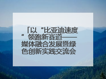 以“比亚迪速度”领跑新赛道——媒体融合发展暨绿色创新实践交流会首站走进比亚迪