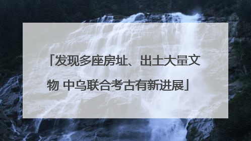 发现多座房址、出土大量文物 中乌联合考古有新进展
