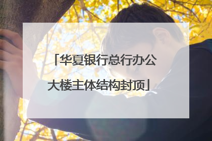 华夏银行总行办公大楼主体结构封顶