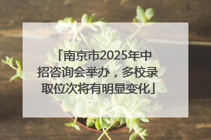 南京市2025年中招咨询会举办，多校录取位次将有明显变化