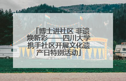 博士进社区 非遗焕新彩——四川大学携手社区开展文化遗产日特别活动