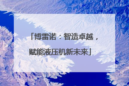 博雷诺：智造卓越，赋能液压机新未来