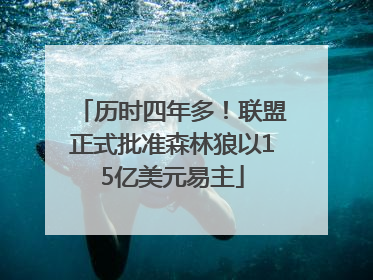 历时四年多！联盟正式批准森林狼以15亿美元易主