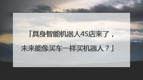 具身智能机器人4S店来了，未来能像买车一样买机器人？