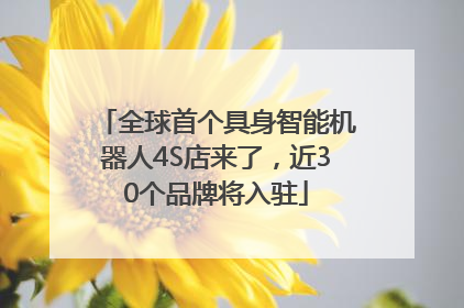 全球首个具身智能机器人4S店来了，近30个品牌将入驻