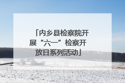 内乡县检察院开展“六一”检察开放日系列活动