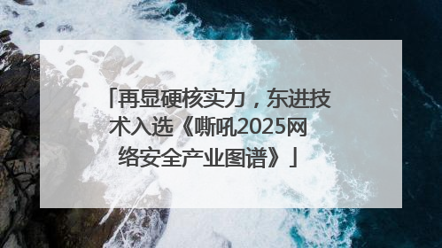 再显硬核实力，东进技术入选《嘶吼2025网络安全产业图谱》