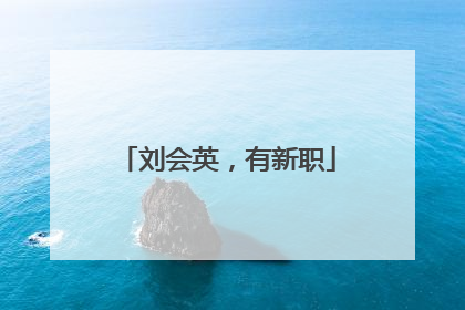 刘会英，有新职