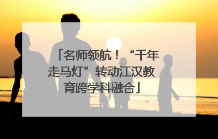 名师领航！“千年走马灯”转动江汉教育跨学科融合