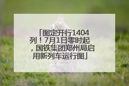图定开行1404列！7月1日零时起，国铁集团郑州局启用新列车运行图