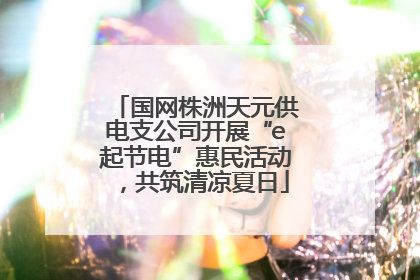 国网株洲天元供电支公司开展“e起节电”惠民活动，共筑清凉夏日