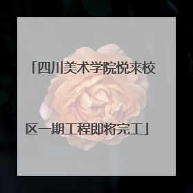 四川美术学院悦来校区一期工程即将完工