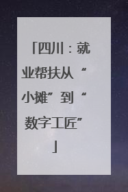 四川：就业帮扶从“小摊”到“数字工匠”