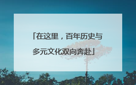 在这里，百年历史与多元文化双向奔赴