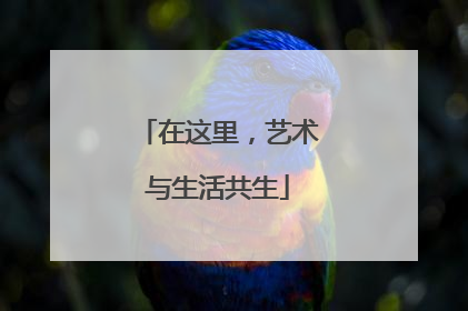 在这里，艺术与生活共生