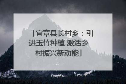 宜章县长村乡：引进玉竹种植 激活乡村振兴新动能