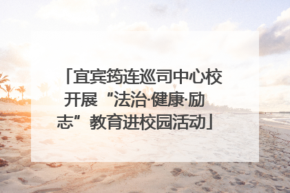 宜宾筠连巡司中心校开展“法治·健康·励志”教育进校园活动