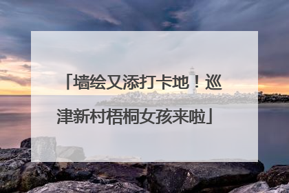 墙绘又添打卡地！巡津新村梧桐女孩来啦