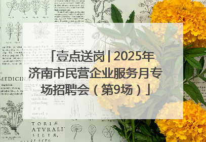 壹点送岗│2025年济南市民营企业服务月专场招聘会（第9场）