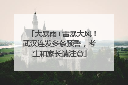 大暴雨+雷暴大风！武汉连发多条预警，考生和家长请注意